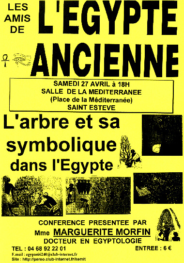 Affiche de la conférence d'avril 2002