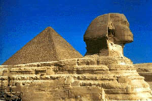 Sphins et pyramide de Kheops