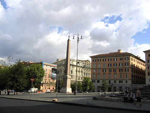 L'oblisque de la piazza Esquilino