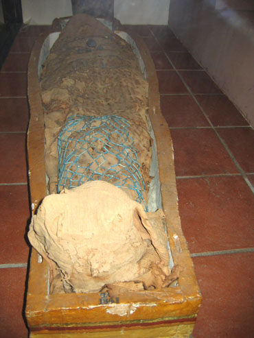 Momie dans son cercueil